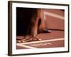 Detail of Womans Hand at the Start Opf 400M Race-null-Framed Photographic Print