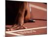 Detail of Womans Hand at the Start Opf 400M Race-null-Mounted Photographic Print