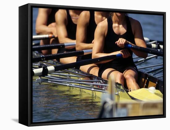 Detail of Women's Rowing Team-null-Framed Stretched Canvas