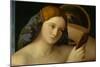 Detail of Young Woman with a Mirror-Giovanni Bellini-Mounted Giclee Print