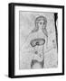 Detail of Young Women Exercising Late Antique Roman Mosaic-null-Framed Photographic Print