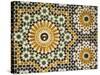 Detail of Zellij Tilework, Musee De Marrakech, Marrakech, Morocco, North Africa, Africa-Martin Child-Stretched Canvas