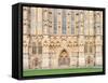 Detail on the West Front, Wells Cathedral, Wells, Somerset, England, United Kingdom, Europe-Jean Brooks-Framed Stretched Canvas