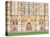 Detail on the West Front, Wells Cathedral, Wells, Somerset, England, United Kingdom, Europe-Jean Brooks-Stretched Canvas