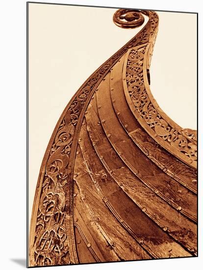 Detail on Viking Boat at Museum, Oslo, Norway-Walter Bibikow-Mounted Premium Photographic Print