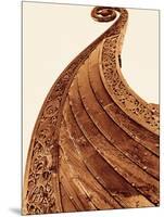 Detail on Viking Boat at Museum, Oslo, Norway-Walter Bibikow-Mounted Photographic Print