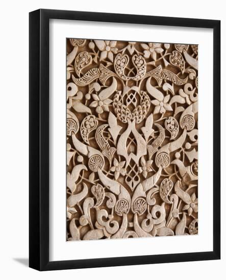 Detail, Palacio De Los Leones Sculpture, Nasrid Palaces, Alhambra, UNESCO World Heritage Site, Gran-Godong-Framed Photographic Print