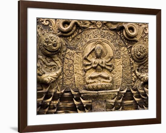 Detail, Repousse Work, Rato Machendranath Temple, Patan, Kathmandu, Nepal-Don Smith-Framed Photographic Print