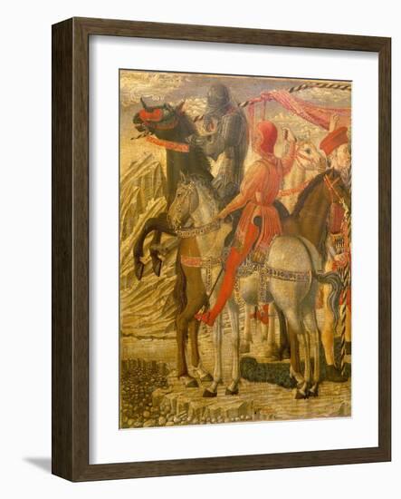 Detail Representing Knights From, Stories from Life of Saint Nicholas of Bari-Giovanni Di Francesco-Framed Giclee Print