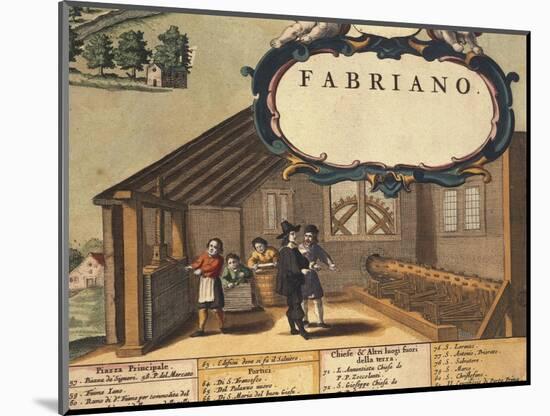 Detail Representing Paper Industry of City of Fabriano-Georg Braun-Mounted Giclee Print