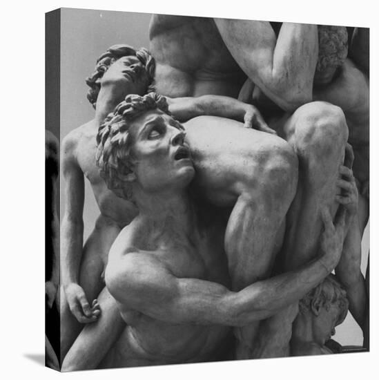 Detail Sculpture "Ugolino" by Jean Baptiste Carpeaux at Music Des Beaux Arts-Carlo Bavagnoli-Stretched Canvas
