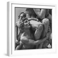 Detail Sculpture "Ugolino" by Jean Baptiste Carpeaux at Music Des Beaux Arts-Carlo Bavagnoli-Framed Photographic Print