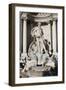 Detail Showing Arch of Triumph with Neptune from Trevi Fountain by Nicola Salvi and Niccolo Pannini-Godong-Framed Photographic Print