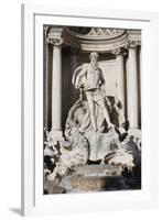 Detail Showing Arch of Triumph with Neptune from Trevi Fountain by Nicola Salvi and Niccolo Pannini-Godong-Framed Photographic Print