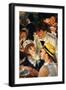 Detail Showing Figures from The Luncheon of the Boating Party-Pierre-Auguste Renoir-Framed Giclee Print