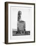 Detail Showing the Pharoah Amenhotep Iii Enthroned from the Colossi of Memnon at Luxor-null-Framed Photographic Print