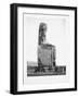 Detail Showing the Pharoah Amenhotep Iii Enthroned from the Colossi of Memnon at Luxor-null-Framed Photographic Print