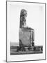 Detail Showing the Pharoah Amenhotep Iii Enthroned from the Colossi of Memnon at Luxor-null-Mounted Photographic Print