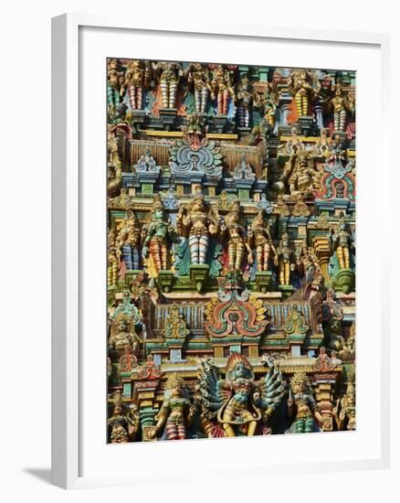 Detail, Sri Meenakshi Temple, Madurai, Tamil Nadu, India, Asia-Tuul-Framed Photographic Print