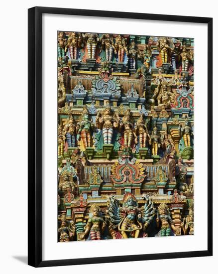 Detail, Sri Meenakshi Temple, Madurai, Tamil Nadu, India, Asia-Tuul-Framed Photographic Print