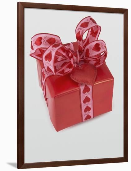 Detail view of a Valentine's Day present-null-Framed Photographic Print