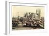 Detail View of London with the Thames-Canaletto-Framed Giclee Print