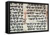 Detailed Characters of Ge'Ez Text (Ethiopic Language), Miniature from a Gospel Coptic, 14th Century-null-Framed Stretched Canvas