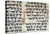 Detailed Characters of Ge'Ez Text (Ethiopic Language), Miniature from a Gospel Coptic, 14th Century-null-Stretched Canvas