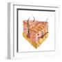 Detailed Cutaway Diagram of Human Skin-null-Framed Art Print