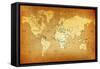 Detailed Old World Map-goliath-Framed Stretched Canvas