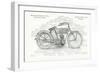 Detailed Specifications of the 1913 Sears Leader Auto-Cycle, 1913-American School-Framed Giclee Print