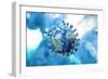 Detailed structure of the coronavirus with Earth map on it.-Leonello Calvetti-Framed Art Print