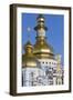 Detailed view of St. Michael's Golden-Domed Monastery, Kiev.-William Sutton-Framed Photographic Print