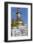 Detailed view of St. Michael's Golden-Domed Monastery, Kiev.-William Sutton-Framed Photographic Print