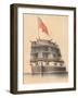 Detailed View of the Stern of HMS 'Asia' with Ensign Flying., 19Th Century (Watercolour)-Edward William Cooke-Framed Giclee Print