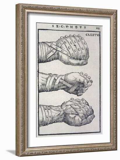 Detailed Views of a Roman Cestus a Leather Glove Used in Ancient Boxing-A. Forbes-Framed Photographic Print