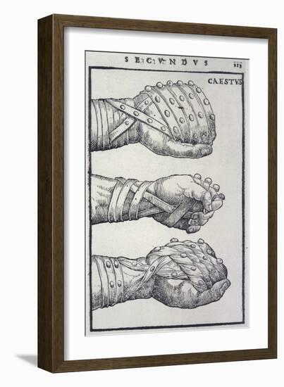 Detailed Views of a Roman Cestus a Leather Glove Used in Ancient Boxing-A. Forbes-Framed Photographic Print