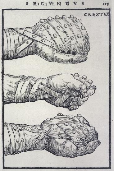 'Detailed Views of a Roman Cestus a Leather Glove Used in Ancient ...