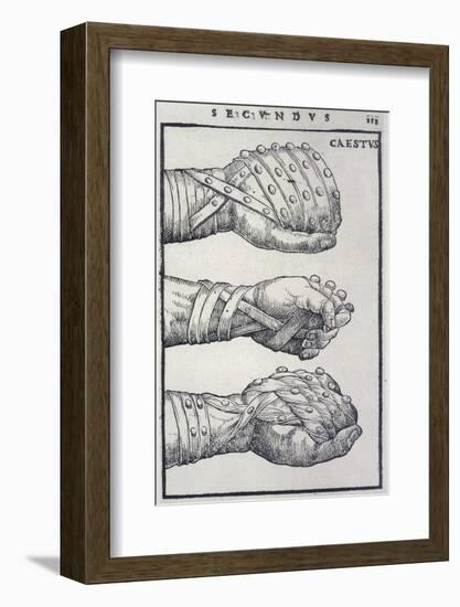 Detailed Views of a Roman Cestus a Leather Glove Used in Ancient Boxing-A. Forbes-Framed Photographic Print