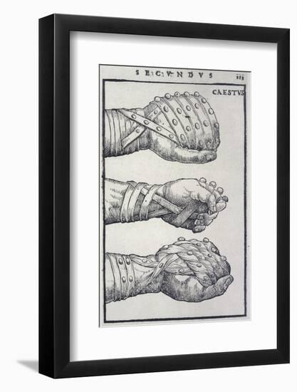 Detailed Views of a Roman Cestus a Leather Glove Used in Ancient Boxing-A. Forbes-Framed Photographic Print