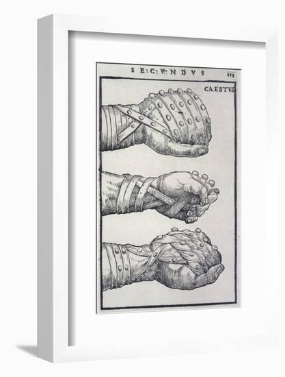 Detailed Views of a Roman Cestus a Leather Glove Used in Ancient Boxing-A. Forbes-Framed Photographic Print