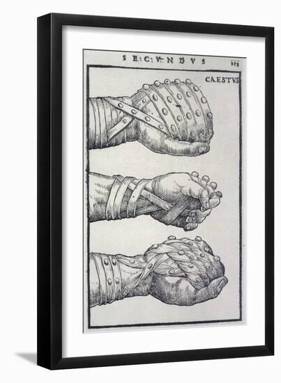 Detailed Views of a Roman Cestus a Leather Glove Used in Ancient Boxing-A. Forbes-Framed Premium Photographic Print