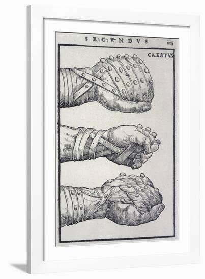 Detailed Views of a Roman Cestus a Leather Glove Used in Ancient Boxing-A. Forbes-Framed Photographic Print