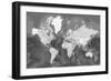 Detailed World Map with Cities, Patwin-Rosana Laiz Blursbyai-Framed Giclee Print