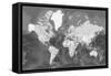 Detailed World Map with Cities, Patwin-Rosana Laiz Blursbyai-Framed Stretched Canvas