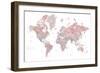 Detailed world map with cities, Piper-Rosana Laiz Garcia-Framed Giclee Print