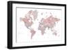 Detailed world map with cities, Piper-Rosana Laiz Garcia-Framed Giclee Print