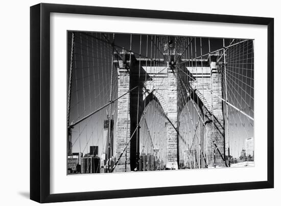 Details Brooklyn Bridge - Manhattan - New York - United States-Philippe Hugonnard-Framed Photographic Print