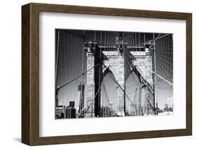 Details Brooklyn Bridge - Manhattan - New York - United States-Philippe Hugonnard-Framed Photographic Print