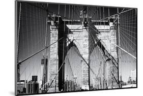 Details Brooklyn Bridge - Manhattan - New York - United States-Philippe Hugonnard-Mounted Photographic Print